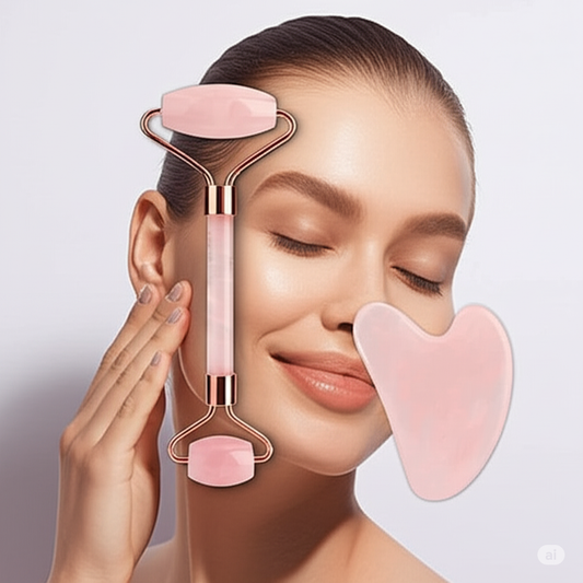 GUA SHA AND JADE ROLLER SET